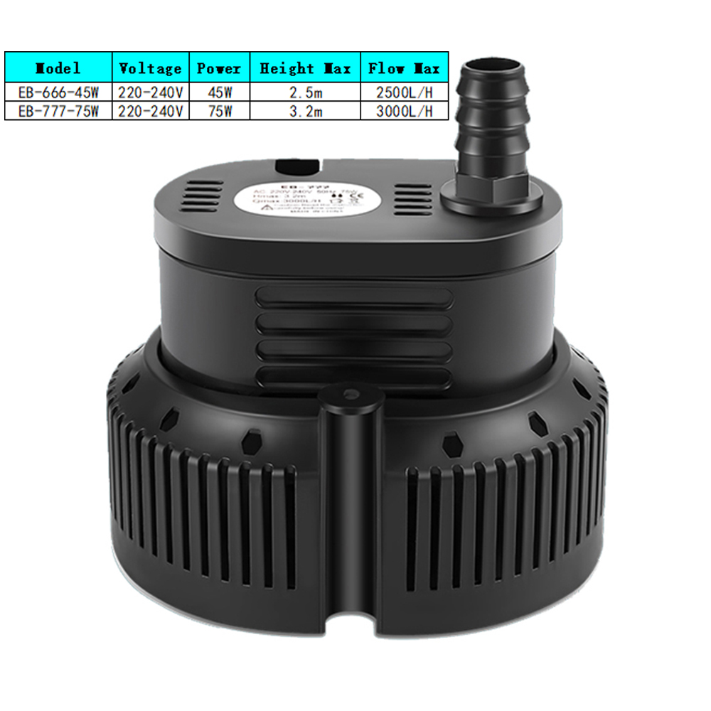45/75W 2500-3000L/H pompa dell - Marine Aquarium Temperature recensione e prezzo